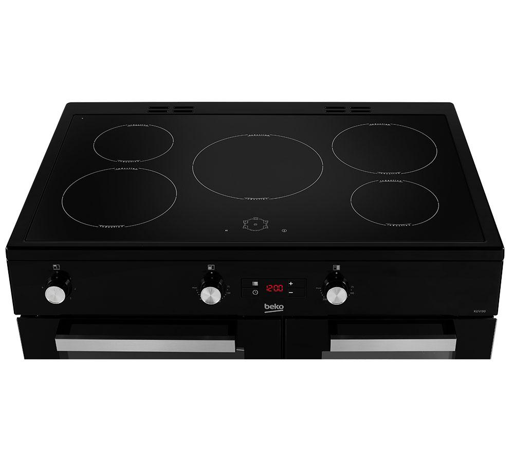 Cocina de inducción eléctrica BEKO Pro KDVI90K de 90 cm - Negro