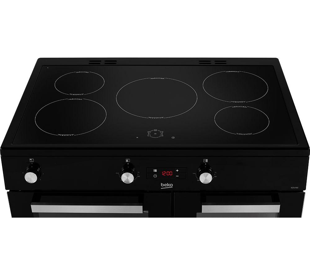 Cocina de inducción eléctrica BEKO Pro KDVI90K de 90 cm - Negro