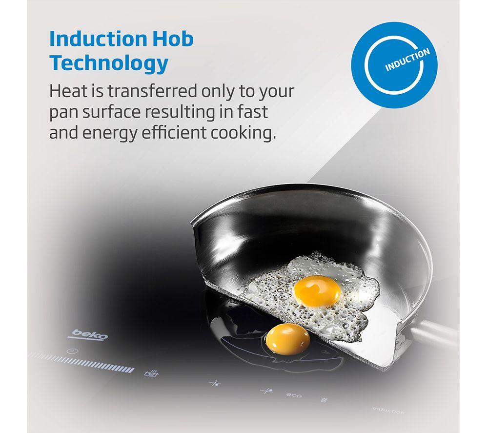 Cocina de inducción eléctrica BEKO Pro KDVI90K de 90 cm - Negro