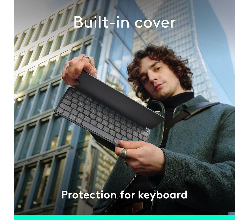 Teclado inalámbrico portátil universal LOGITECH Keys-To-Go 2 - Grafito