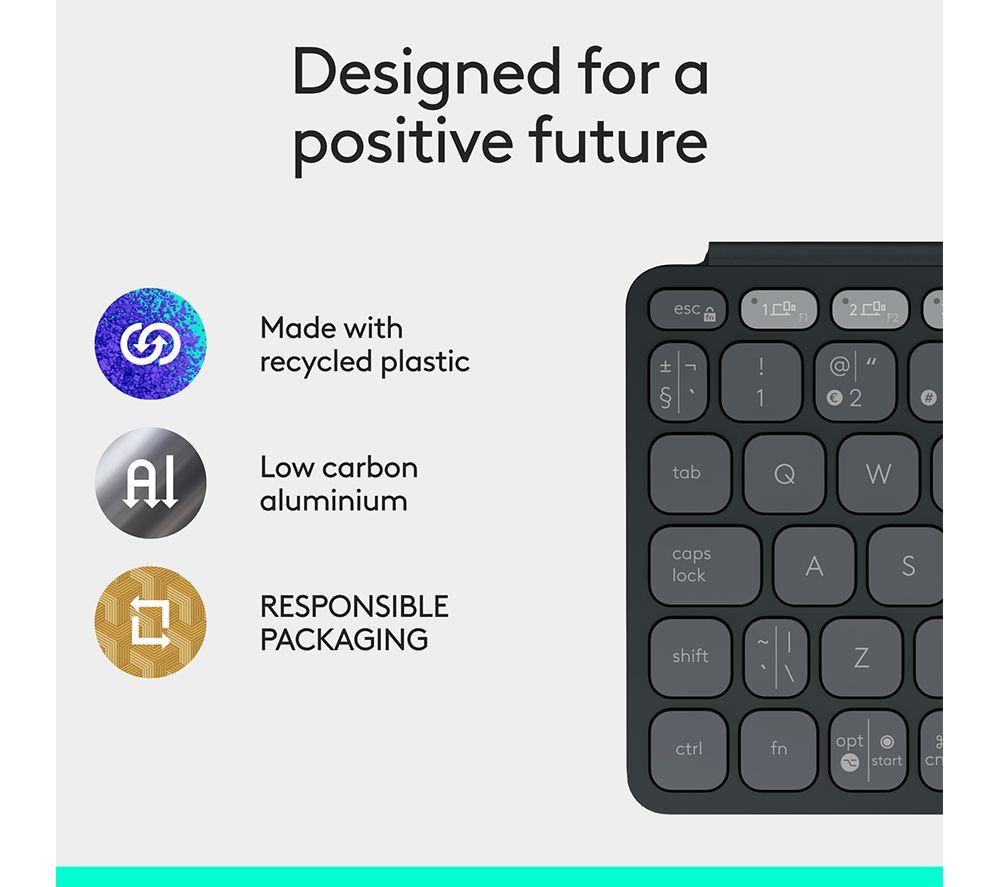 Teclado inalámbrico portátil universal LOGITECH Keys-To-Go 2 - Grafito