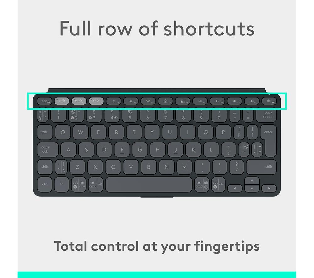 Teclado inalámbrico portátil universal LOGITECH Keys-To-Go 2 - Grafito