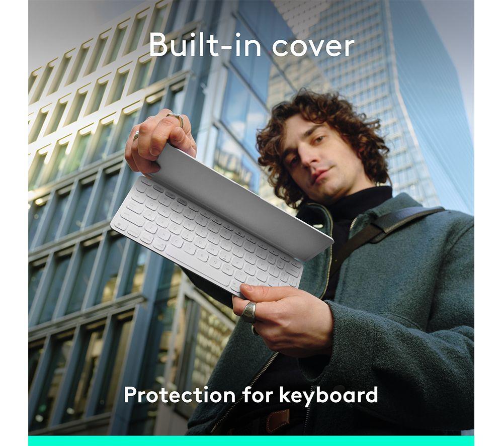 Teclado inalámbrico portátil universal LOGITECH Keys-To-Go 2 - Gris pálido