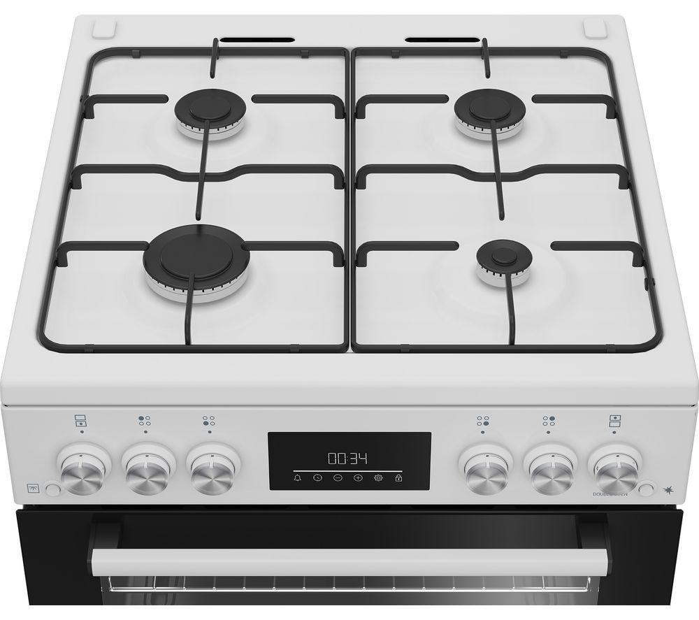 Cocina de gas BEKO Pro FDG6231CW de 60 cm - Blanca
