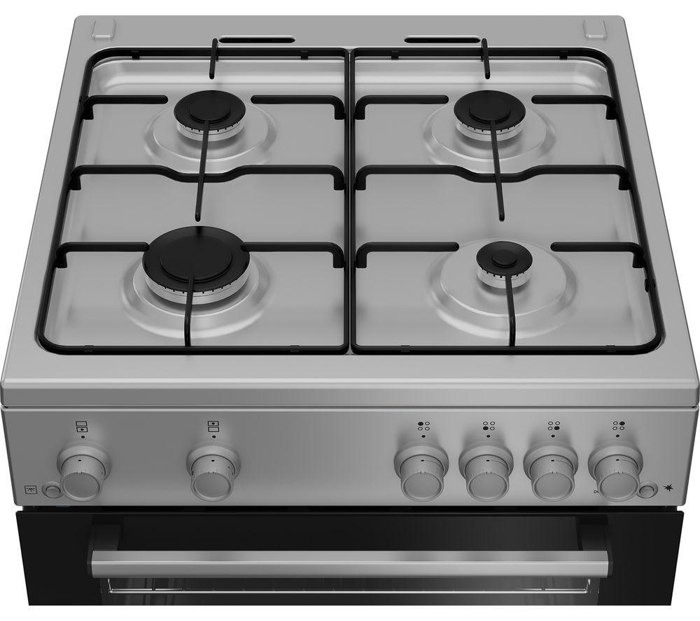 BEKO FTG6201S Cocina de gas de 60 cm - Plata