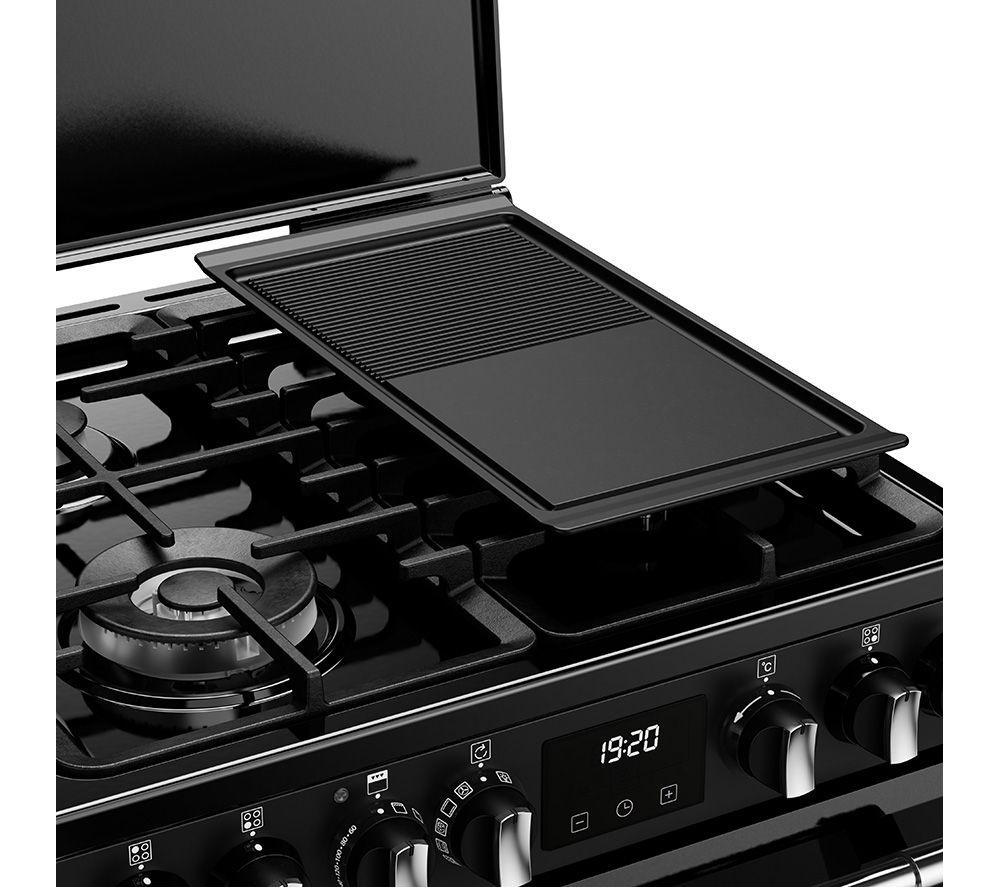 STOVES Richmond Deluxe 60DF Dual-Fuel-Herd – Schwarz & Chrom
