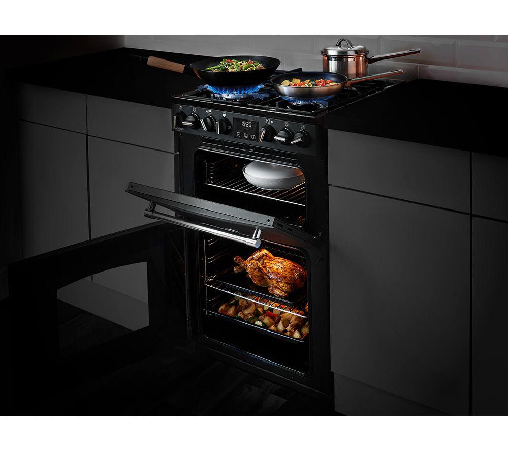 STOVES Richmond Deluxe 60DF Dual-Fuel-Herd – Schwarz & Chrom