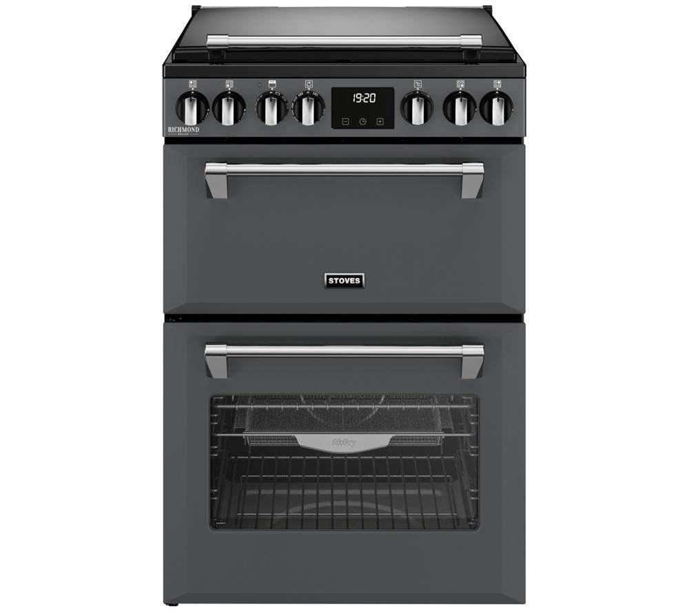 STOVES Richmond Deluxe 60DF Dual Fuel Cooker - Anthracite & Chrome
