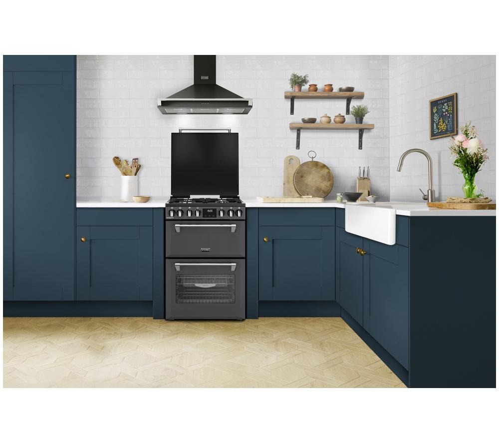Cocina de combustible dual Stoves Richmond Deluxe 60DF - Antracita y Cromo