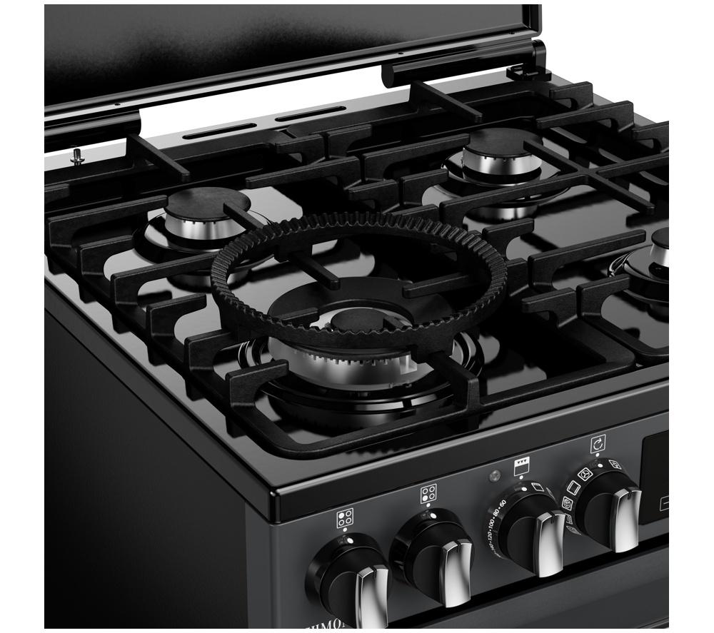 Cocina de combustible dual Stoves Richmond Deluxe 60DF - Antracita y Cromo