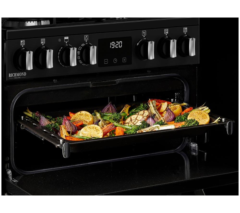 Cocina de combustible dual Stoves Richmond Deluxe 60DF - Antracita y Cromo