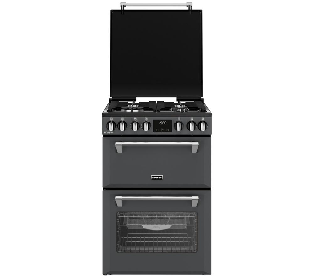 Cocina de combustible dual Stoves Richmond Deluxe 60DF - Antracita y Cromo