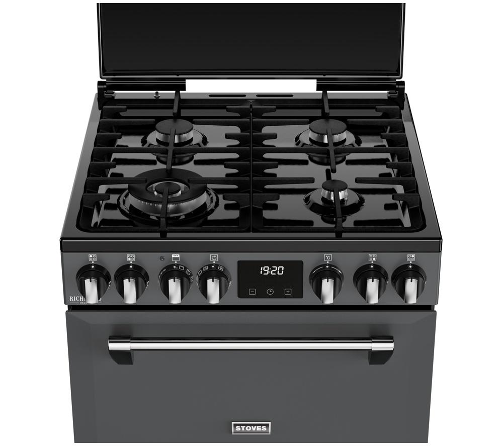Cocina de combustible dual Stoves Richmond Deluxe 60DF - Antracita y Cromo