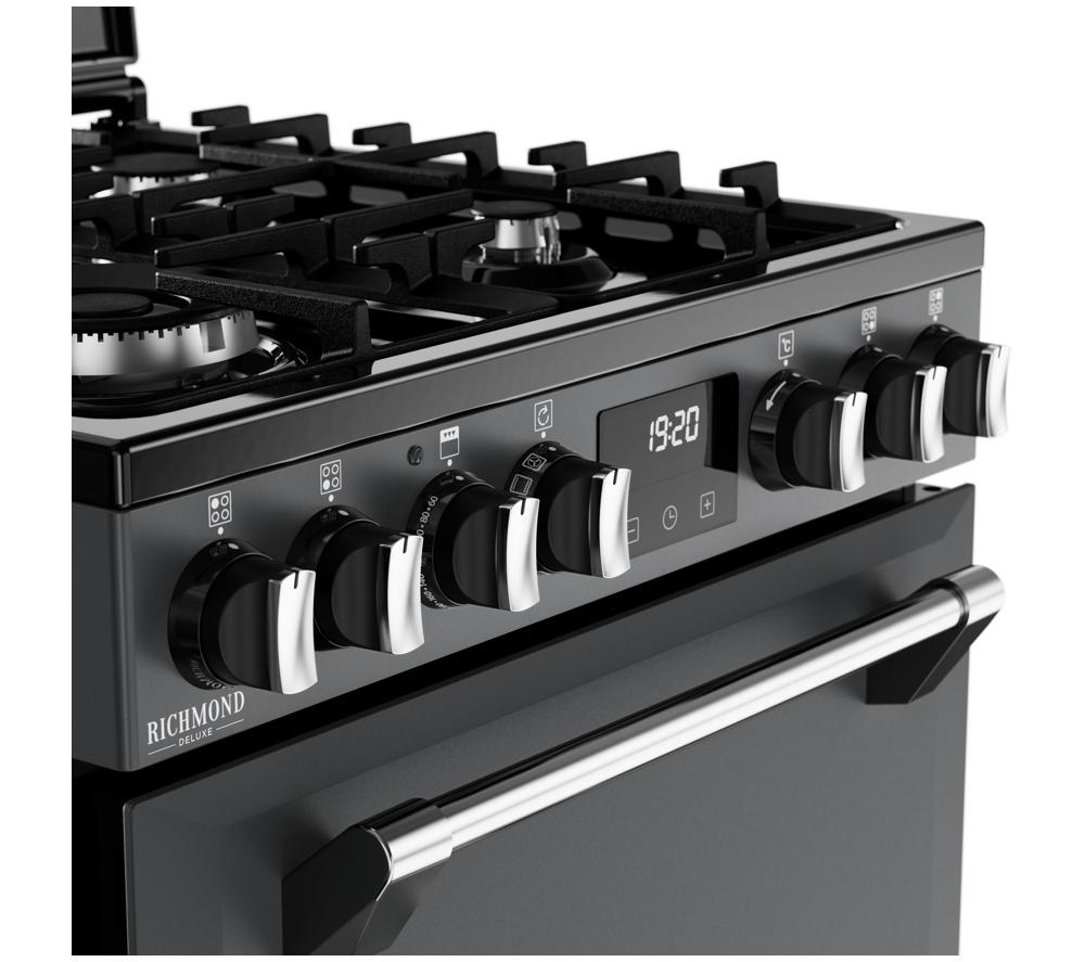 Cocina de combustible dual Stoves Richmond Deluxe 60DF - Antracita y Cromo
