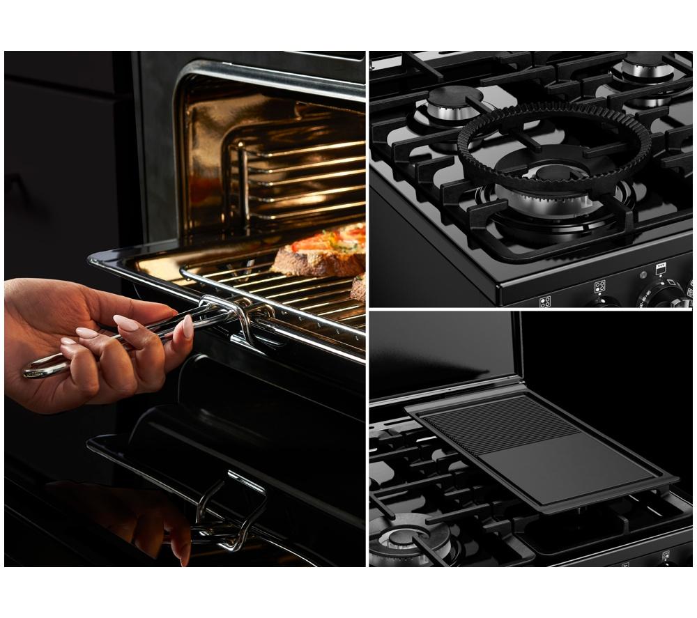 Cocina de combustible dual Stoves Richmond Deluxe 60DF - Antracita y Cromo