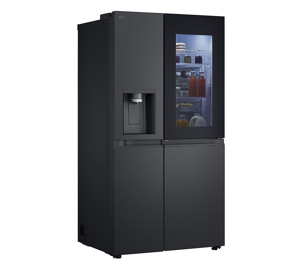 LG InstaView GSXE90EVDD American-Style Smart Fridge Freezer - Essence Black Steel