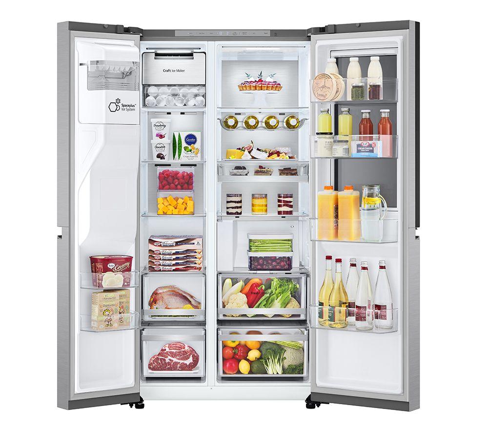 Frigorífico americano inteligente LG InstaView GSXE90BSDD - Acero cepillado