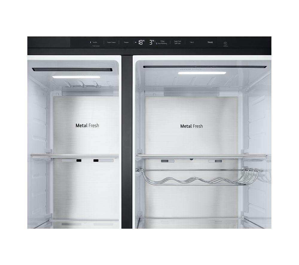 Frigorífico Americano Inteligente LG InstaView GSXE91EVAD - Acero Negro