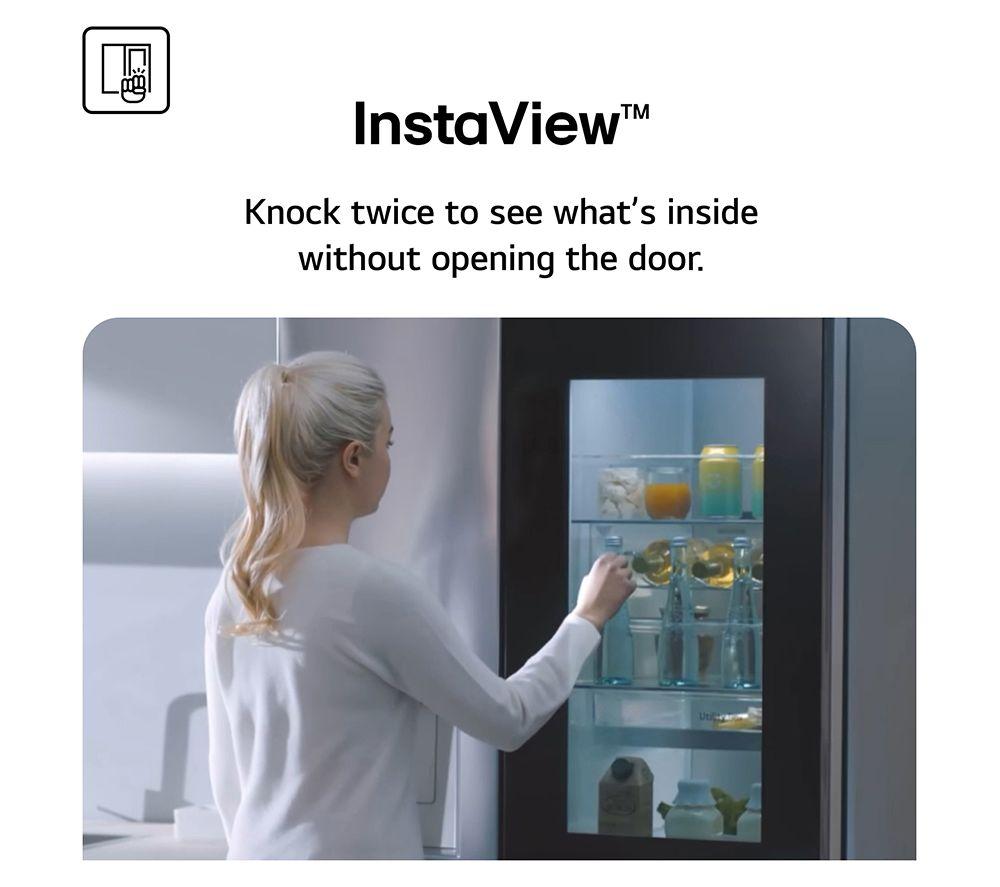 Frigorífico Americano Inteligente LG InstaView GSXE91EVAD - Acero Negro