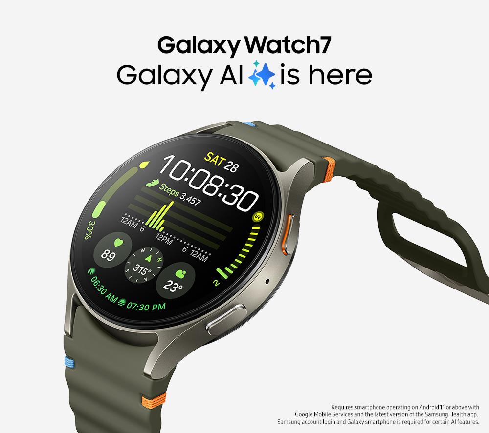 SAMSUNG Galaxy Watch7 BT with Bixby - Green, 40 mm