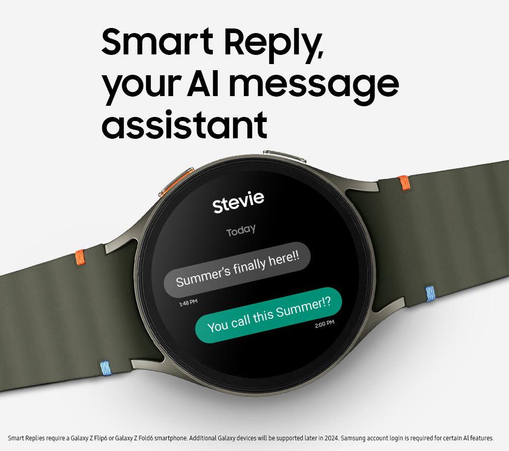 SAMSUNG Galaxy Watch7 BT with Bixby - Green, 40 mm