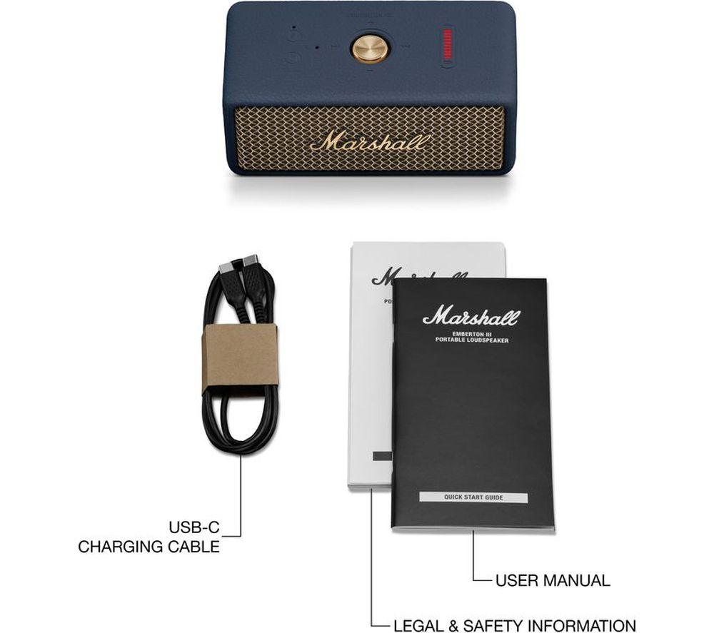 Altavoz Bluetooth portátil MARSHALL Emberton III - Azul medianoche