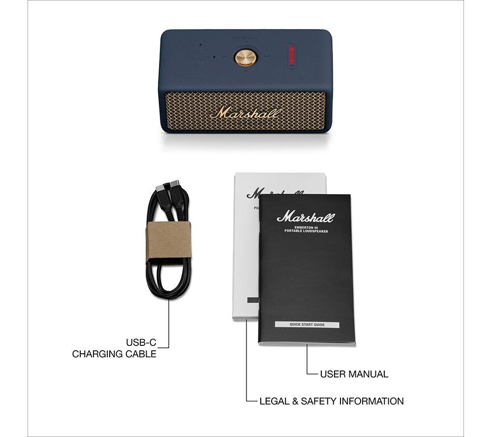 Altavoz Bluetooth portátil MARSHALL Emberton III - Azul medianoche
