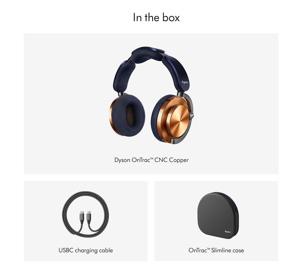 Audífonos inalámbricos Bluetooth con cancelación de ruido DYSON OnTrac™ - Cobre CNC