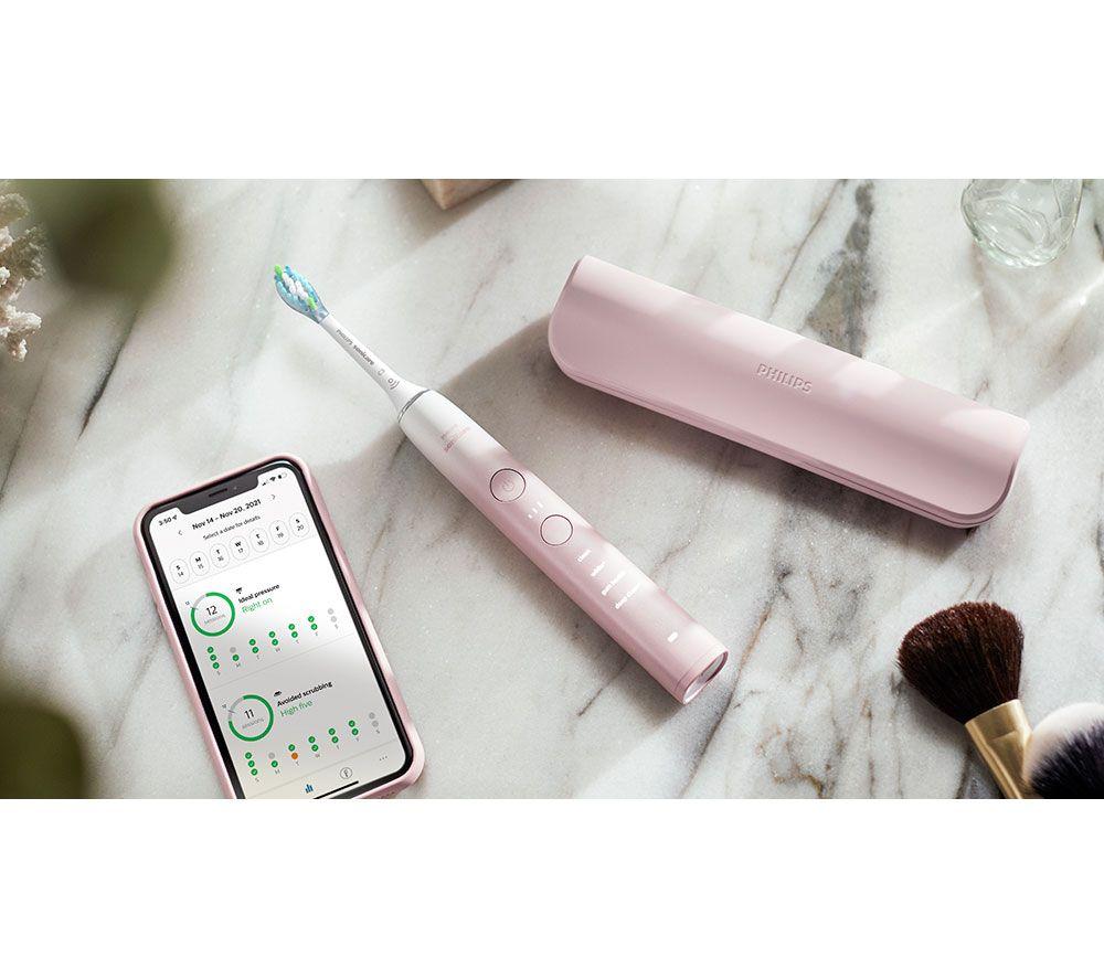 PHILIPS Sonicare Diamond Clean Series 9000 HX9911/84 Electric Toothbrush - Silk Pink (Special Edition)