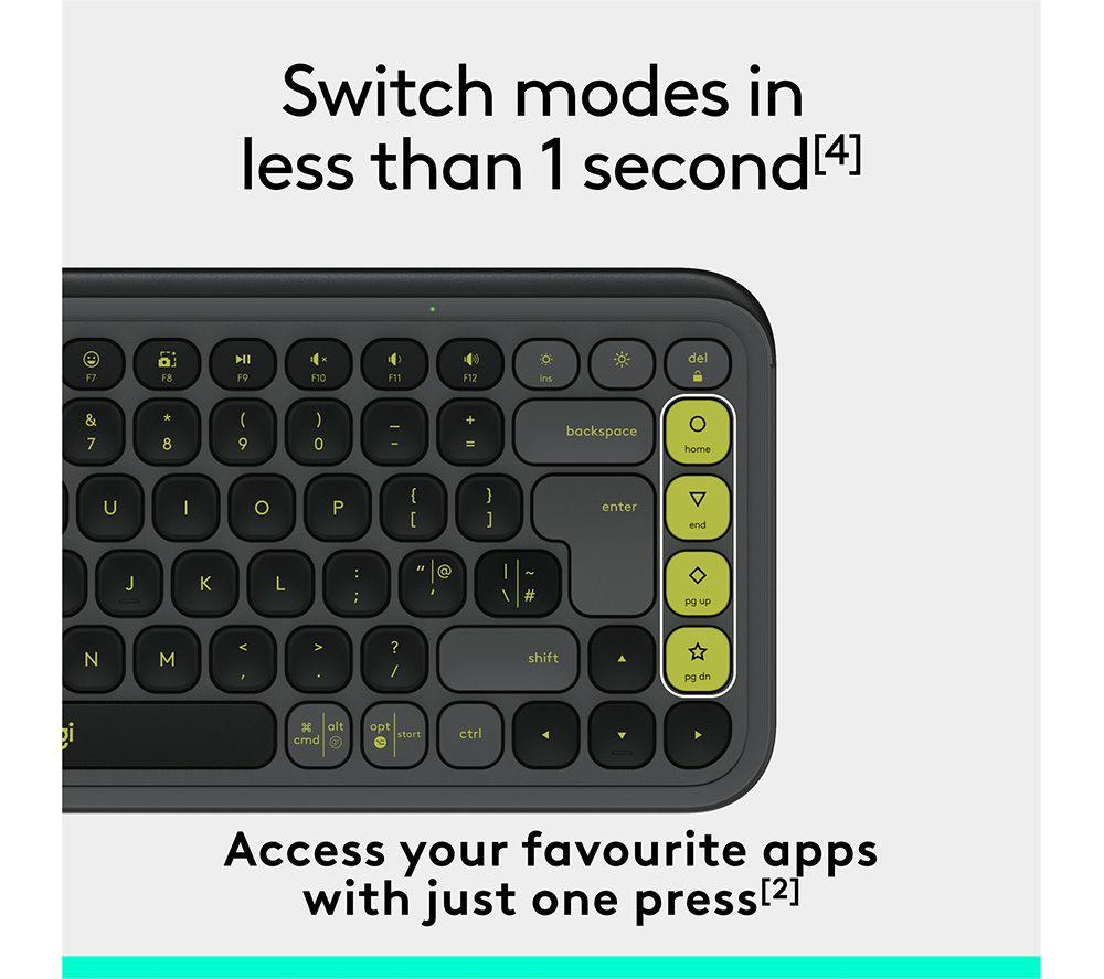 Teclado inalámbrico LOGITECH Pop Keys - Grafito