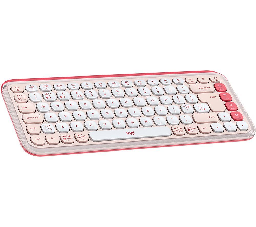 LOGITECH Pop Icon Keys Wireless Keyboard - Rose