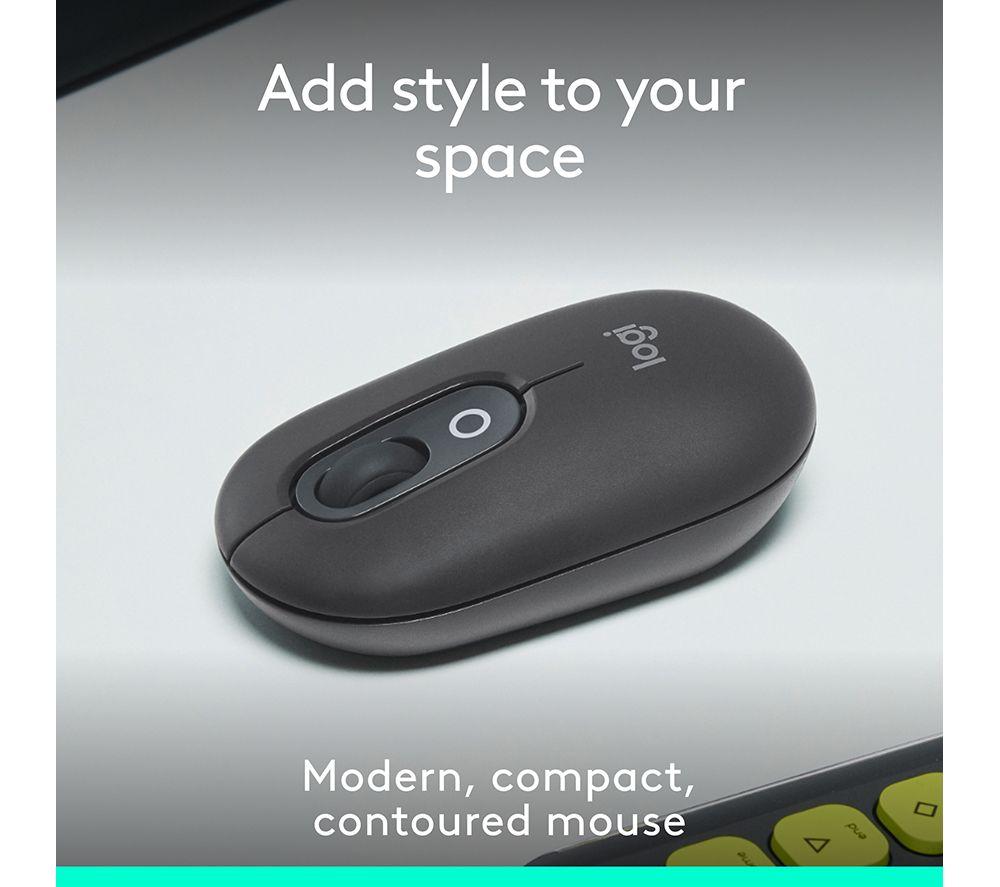 Ratón óptico inalámbrico Logitech Pop Icon - Grafito