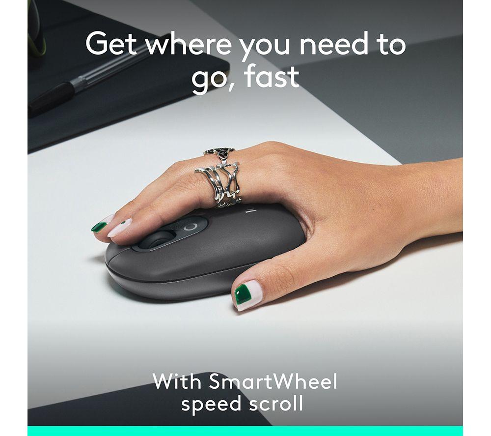 Ratón óptico inalámbrico Logitech Pop Icon - Grafito