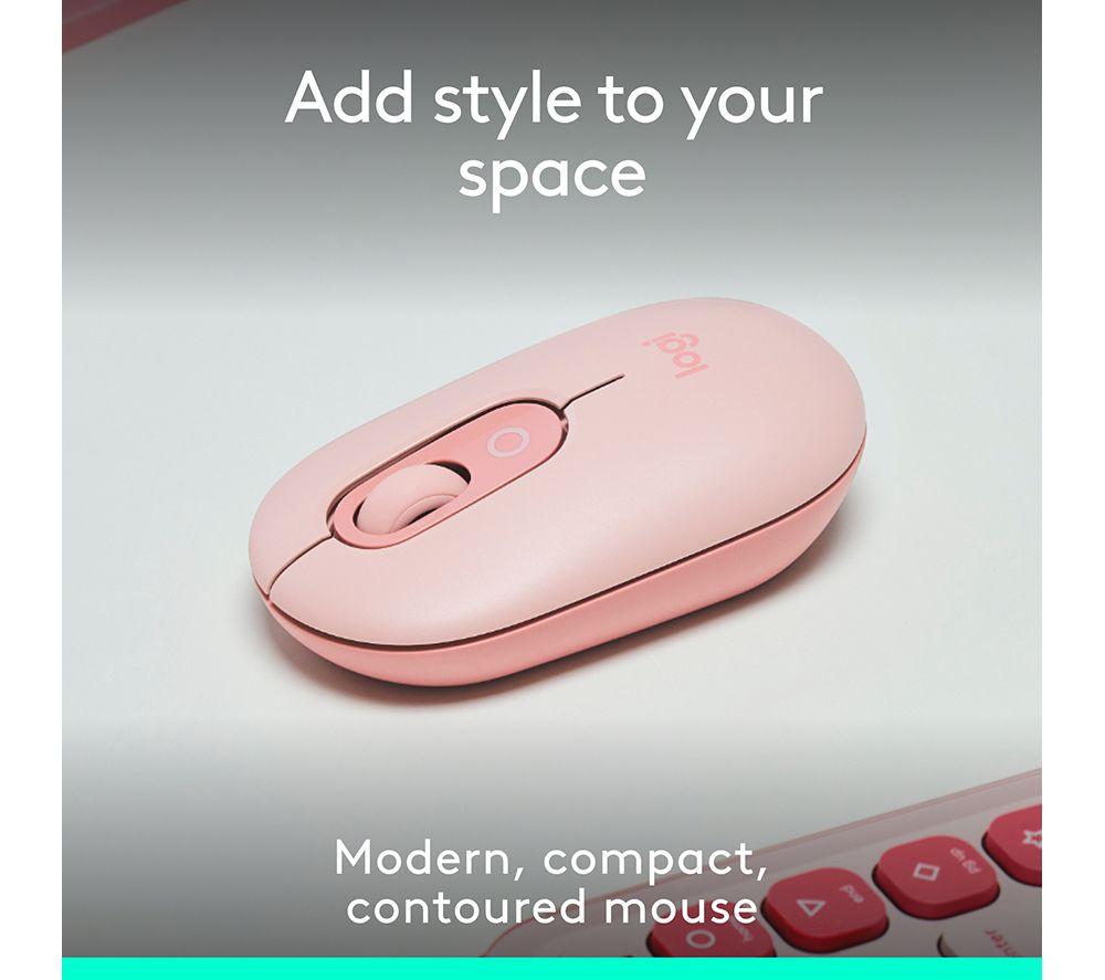Mouse óptico inalámbrico LOGITECH Pop Icon - Rosa