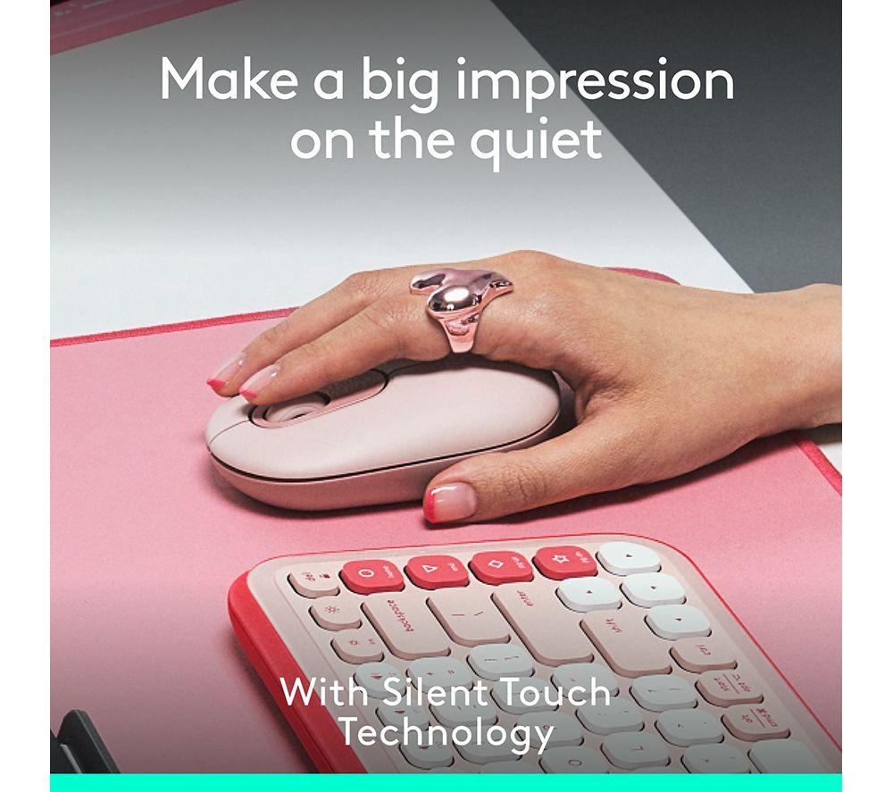 Mouse óptico inalámbrico LOGITECH Pop Icon - Rosa