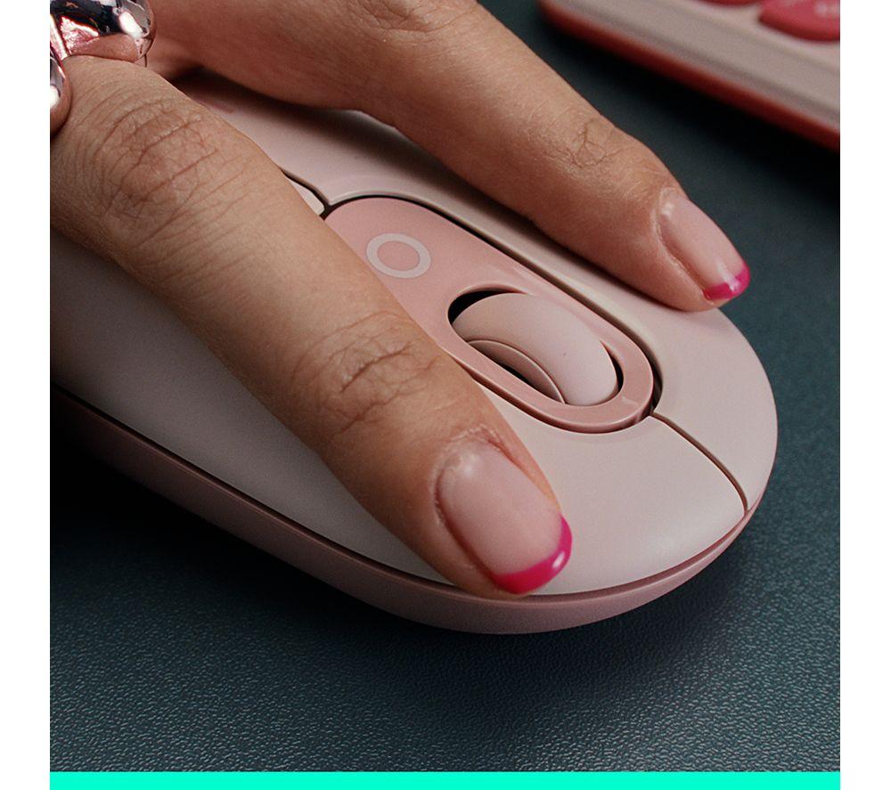 Mouse óptico inalámbrico LOGITECH Pop Icon - Rosa