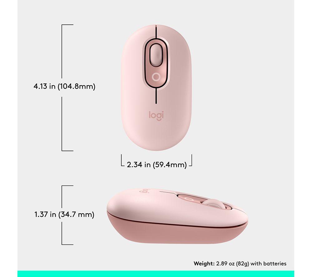 Mouse óptico inalámbrico LOGITECH Pop Icon - Rosa