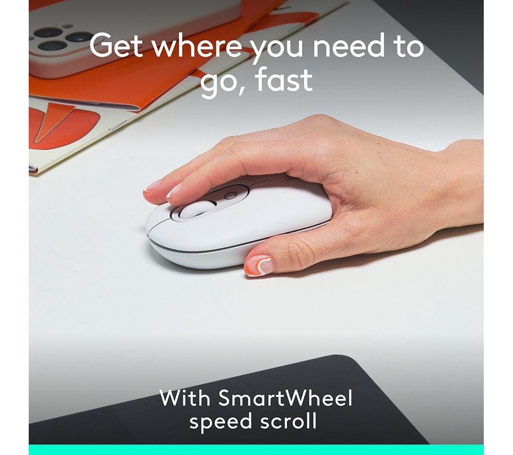 Ratón óptico inalámbrico LOGITECH Pop Icon - Blanco