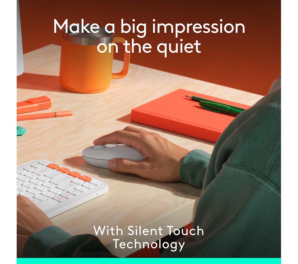 Ratón óptico inalámbrico LOGITECH Pop Icon - Blanco