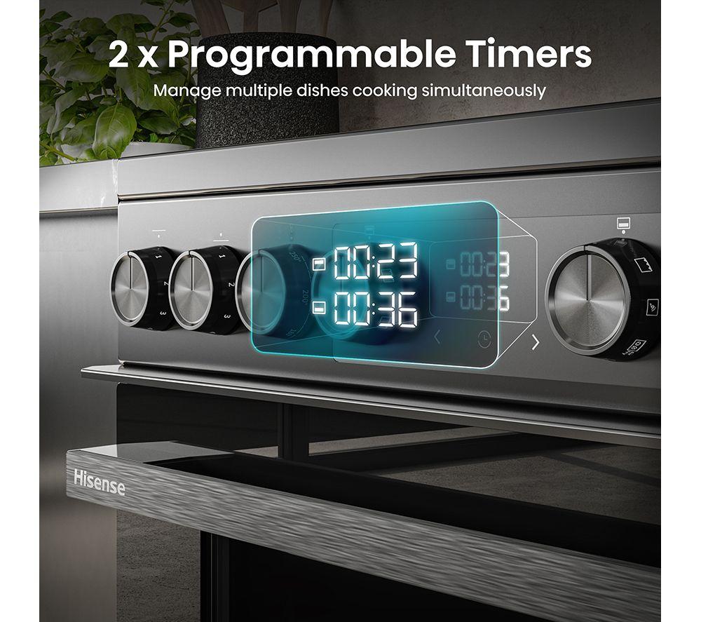 HISENSE Hi6 Max 80/50L HDCEC6C20B Cocina Eléctrica Vitrocerámica de 60 cm - Negro Jet