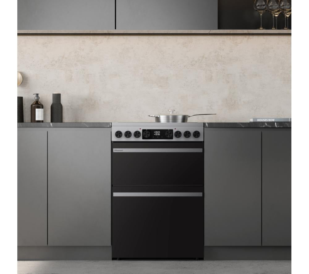 HISENSE Hi6 Max 80/50L HDCEC6C20X Cocina eléctrica vitrocerámica de 60cm - Acero inoxidable