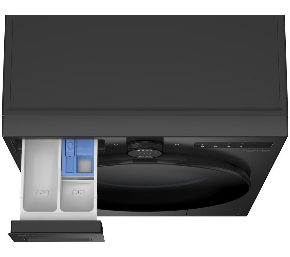 Lavadora LG Serie 7 AI Direct Drive F4X7009TBB con WiFi, 9 kg y 1400 rpm - Negro Mate
