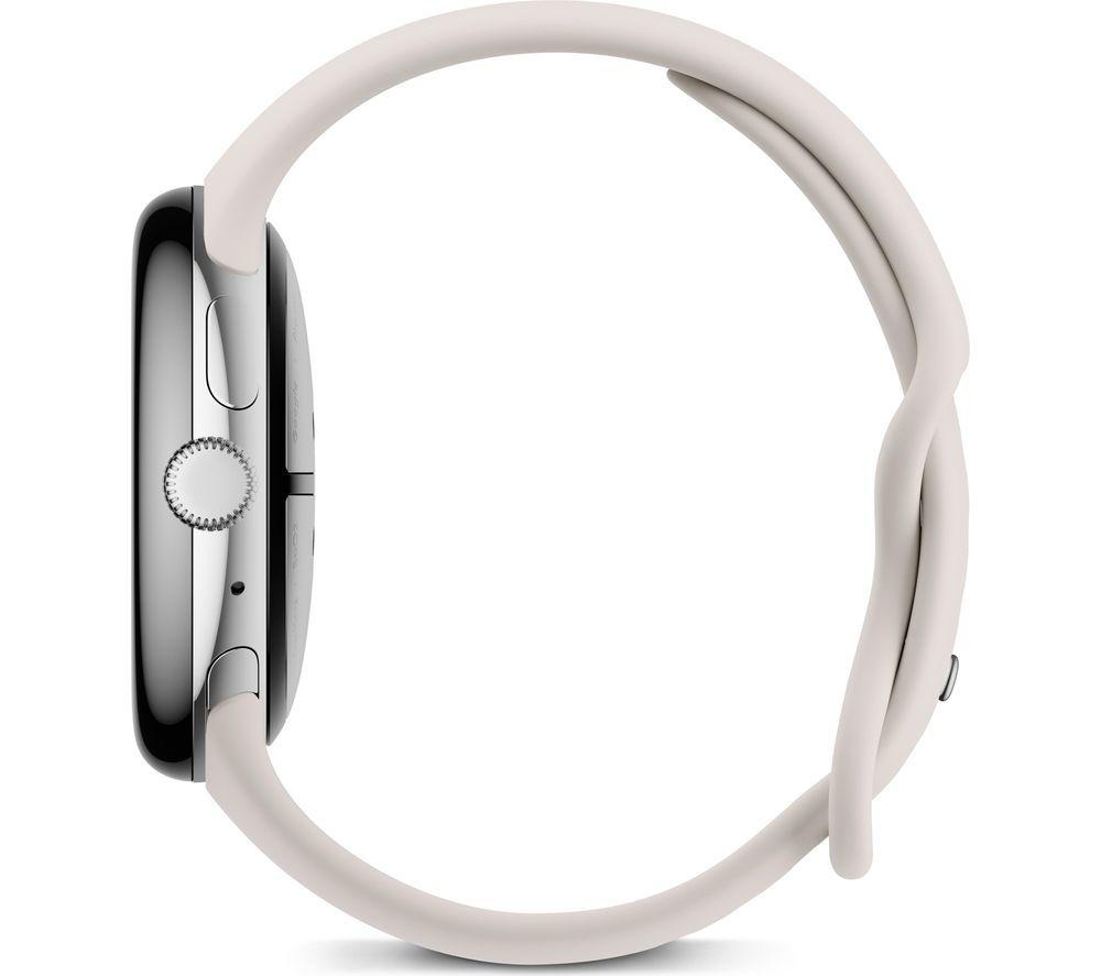 GOOGLE Pixel Watch 3 4G LTE - Silver, Porcelain Band, 45 mm