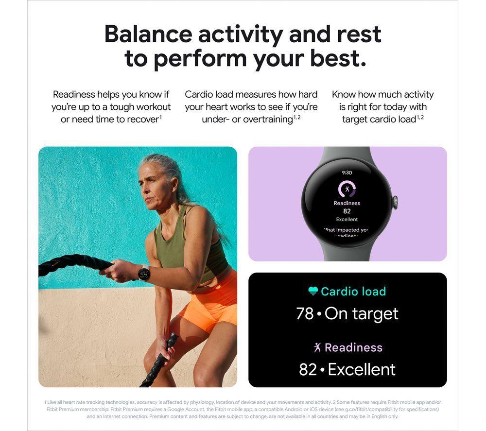 GOOGLE Pixel Watch 3 4G LTE - Silver, Porcelain Band, 45 mm