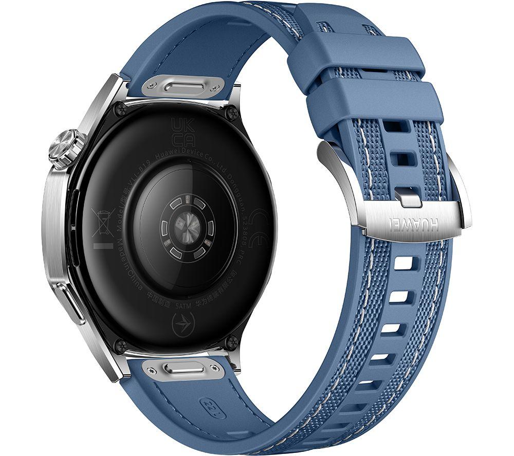 HUAWEI Watch GT 5 – Silber, blaues gewebtes Nylonarmband, 46 mm