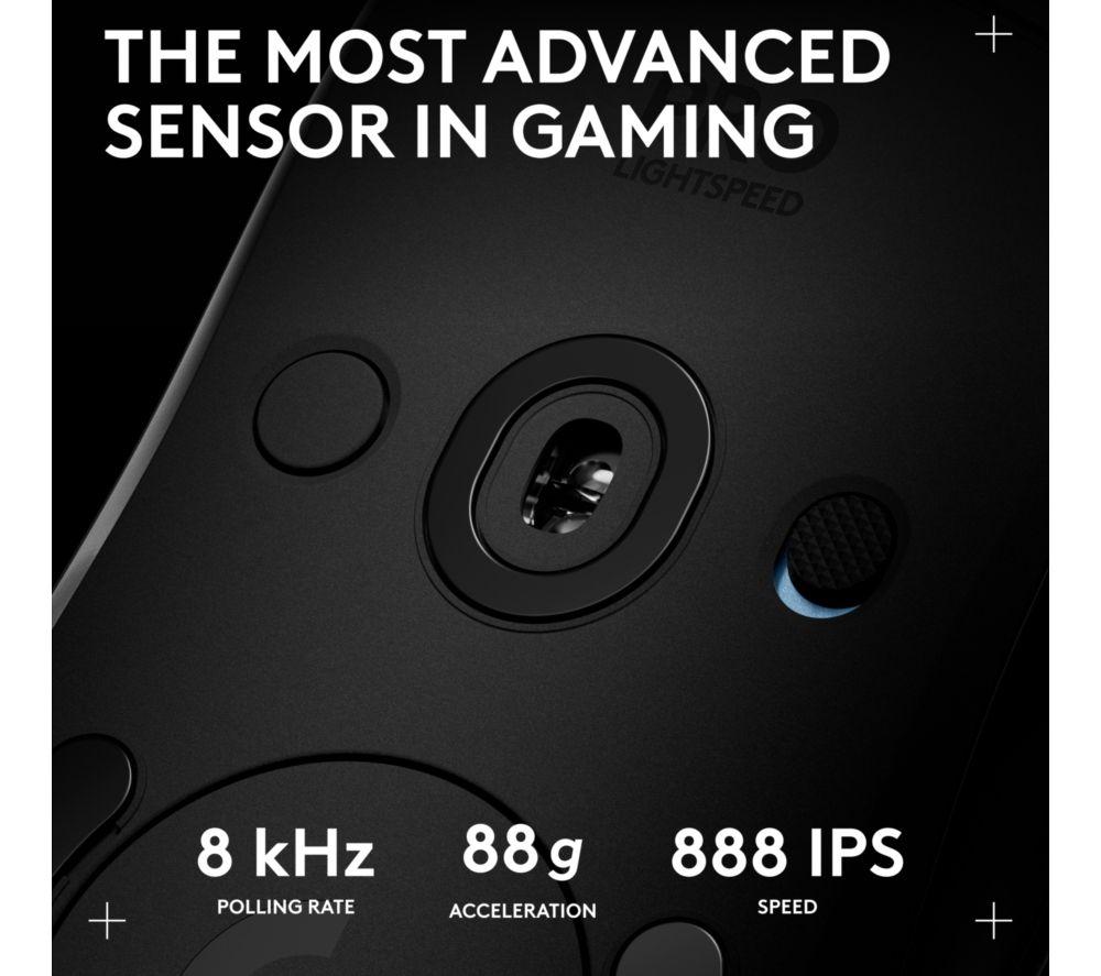 Ratón óptico inalámbrico para gaming LOGITECH PRO 2 Lightspeed RGB - Negro