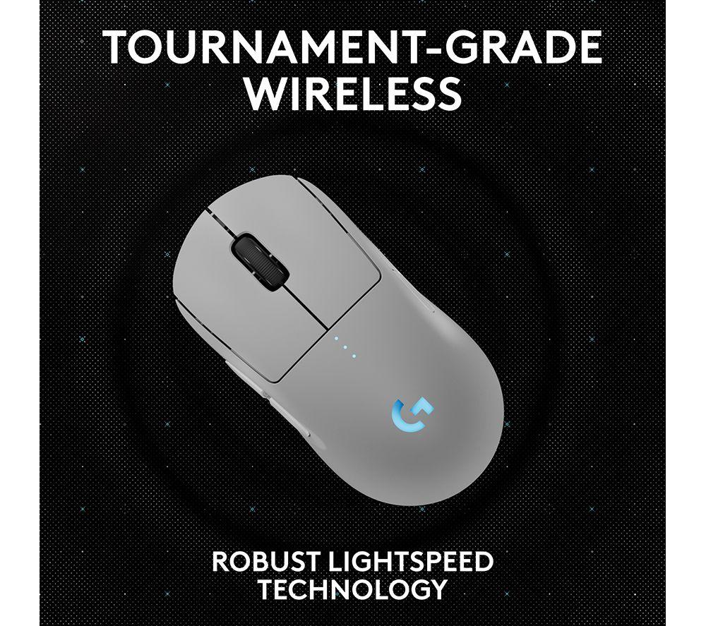 LOGITECH PRO 2 Lightspeed RGB Wireless Optical Gaming Mouse - White