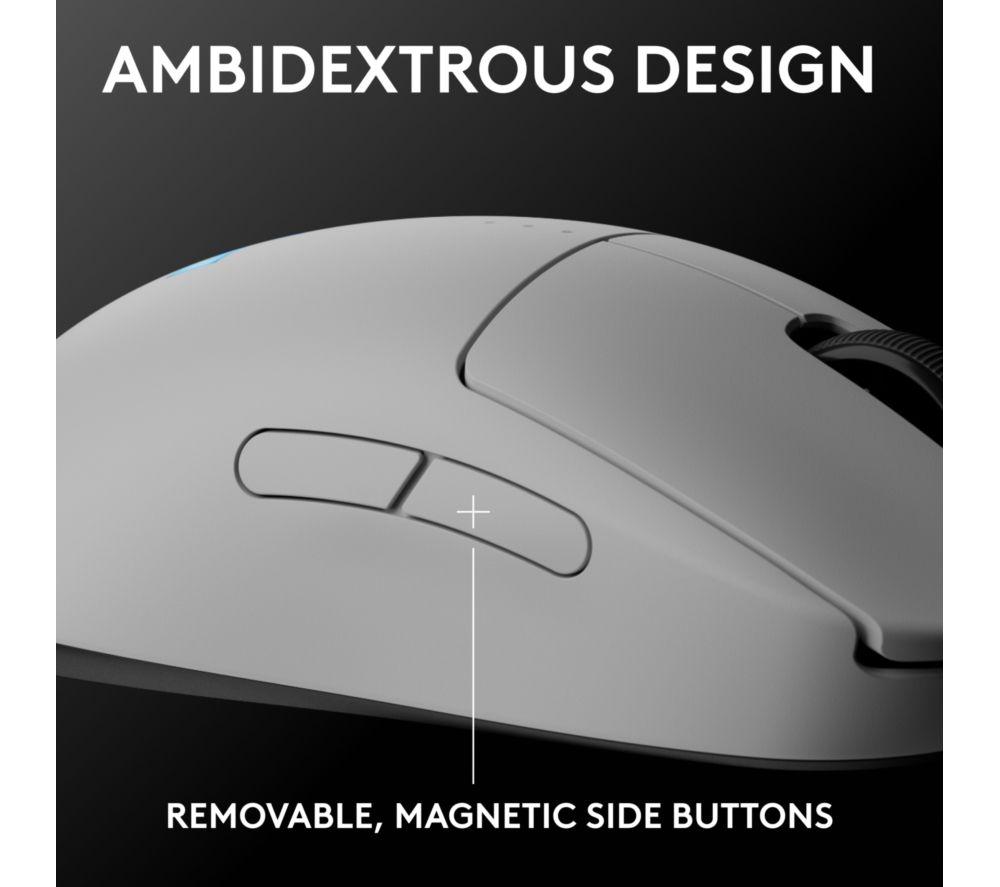 LOGITECH PRO 2 Lightspeed RGB Wireless Optical Gaming Mouse - White