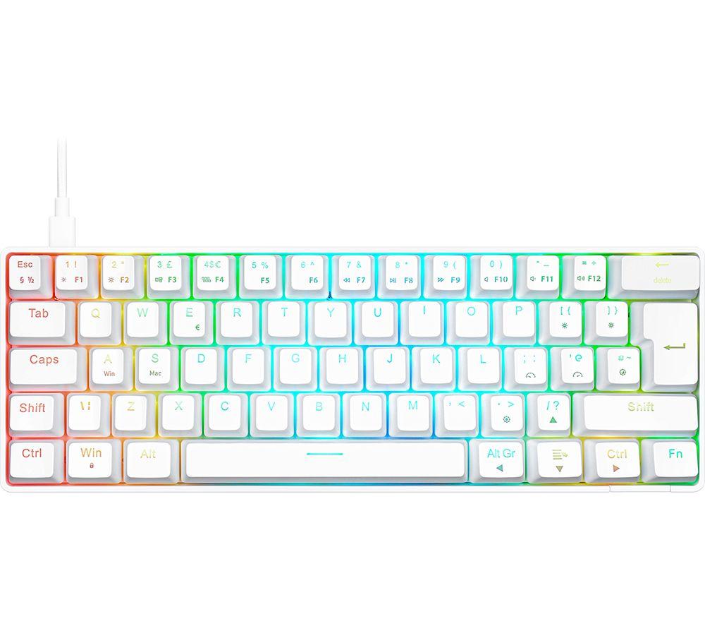 SMANOS C-450 Mini Pro RGB Mechanische Gaming-Tastatur – Weiß