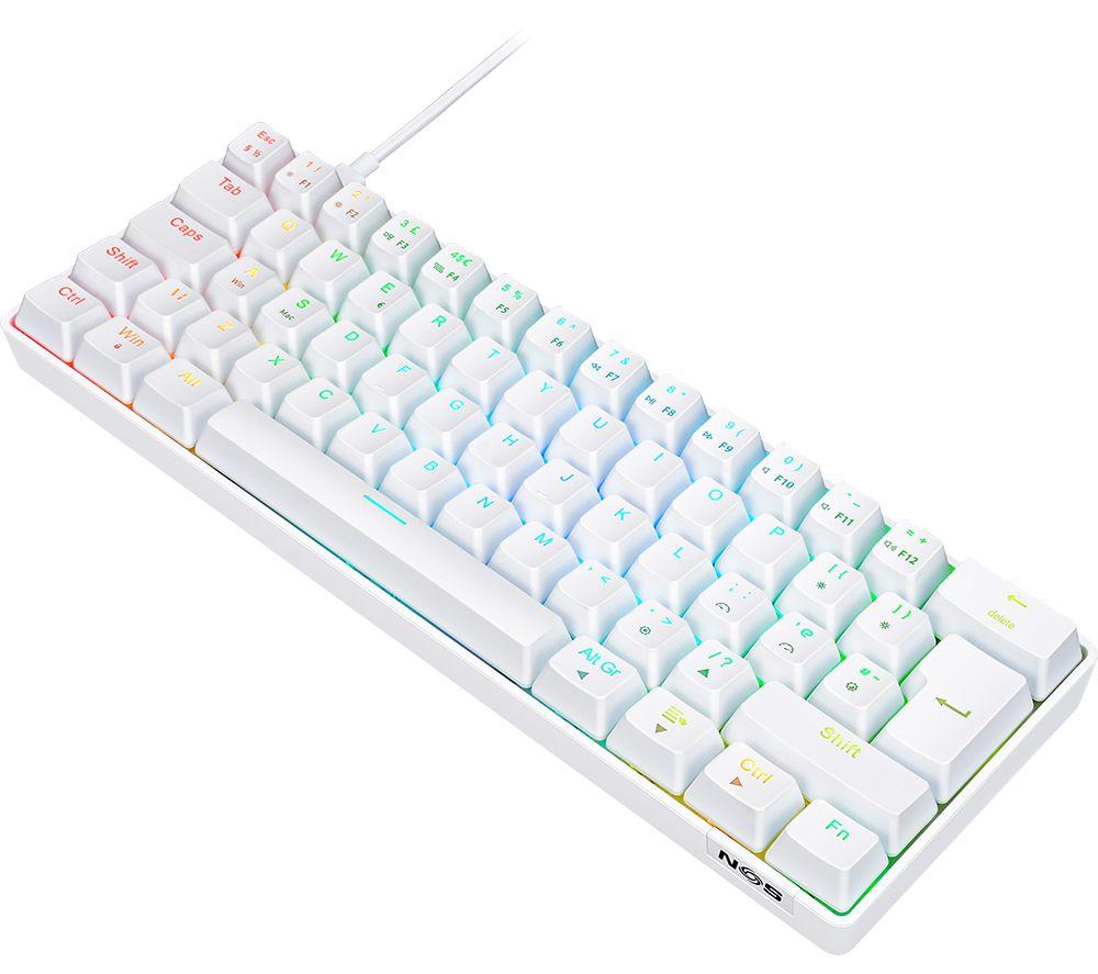 SMANOS C-450 Mini Pro RGB Mechanical Gaming Keyboard - White